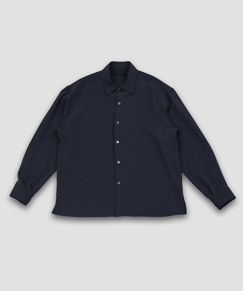WISM(ウィズム)の「NAMELESSNESS / ネームレスネス triacetate Airy shirts(シャツ/ブラウス・メンズ・チャコールグレー/ブラック・3/2)」の21枚目の写真