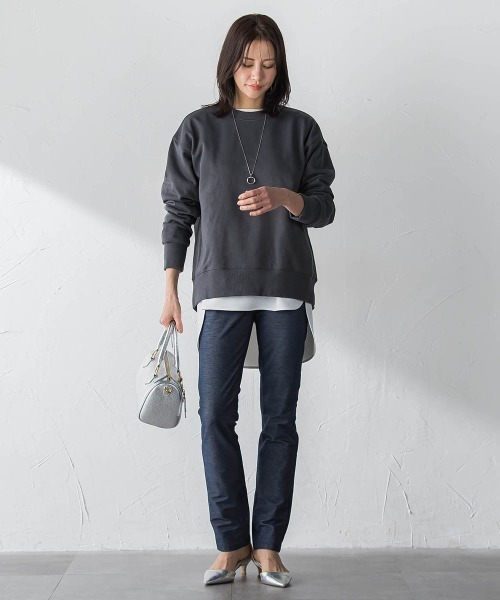 LAUTREAMONT（ロートレアモン）の「【WEB限定】名品デニムジャージライトパンツ≪ストレッチ/11号あり≫（その他パンツ・レディース・ブルー系その他/ブラック系その他・7号/13号/9号/11号）」の10枚目の写真