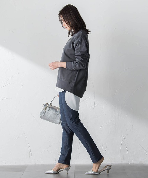 LAUTREAMONT（ロートレアモン）の「【WEB限定】名品デニムジャージライトパンツ≪ストレッチ/11号あり≫（その他パンツ・レディース・ブルー系その他/ブラック系その他・7号/13号/9号/11号）」の11枚目の写真