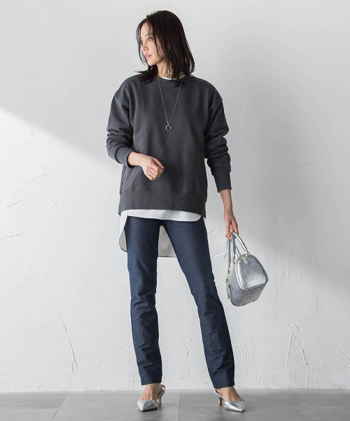 LAUTREAMONT（ロートレアモン）の「【WEB限定】名品デニムジャージライトパンツ≪ストレッチ/11号あり≫（その他パンツ・レディース・ブルー系その他/ブラック系その他・7号/13号/9号/11号）」の13枚目の写真