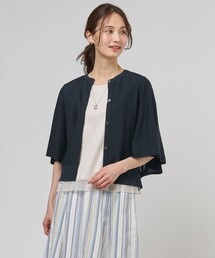 COTTON ACETATE DRY バタフライスリーブ カーディガン