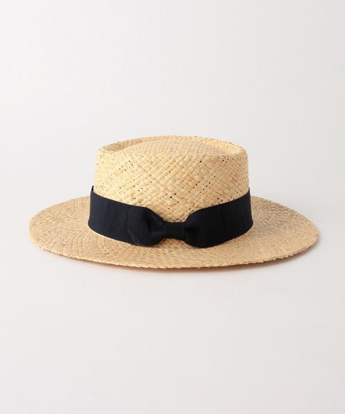 Another Edition（アナザーエディション）の「ツバ広カンカン帽/ AEBFC ツバヒロ カンカン◆（ハット・レディース・ナチュラル/ダークブラウン/オフホワイト・FREE）」の4枚目の写真