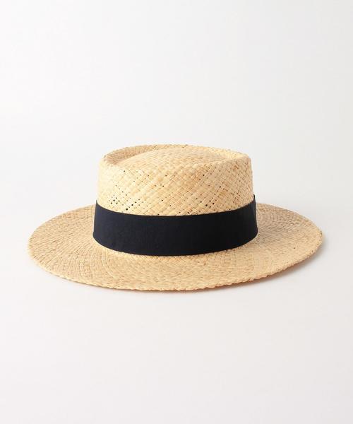 Another Edition（アナザーエディション）の「ツバ広カンカン帽/ AEBFC ツバヒロ カンカン◆（ハット・レディース・ナチュラル/ダークブラウン/オフホワイト・FREE）」の5枚目の写真