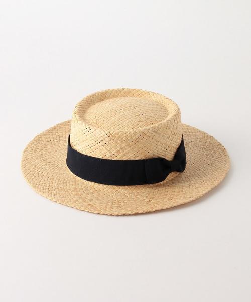 Another Edition（アナザーエディション）の「ツバ広カンカン帽/ AEBFC ツバヒロ カンカン◆（ハット・レディース・ナチュラル/ダークブラウン/オフホワイト・FREE）」の9枚目の写真