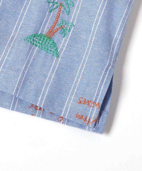apres les cours(アプレレクール)の「サマーモチーフ総柄刺繍シャツ(シャツ/ブラウス・キッズ・アイボリー/サックスブルー・80/90/100/110/120/130)」の14枚目の写真