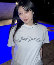 SCRIPT LOGO TEE / ラインストーン / キラキラ / スタッズ / スクリプトロゴ / 筆記体 半袖Tシャツ