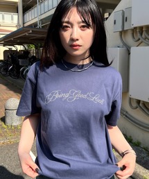 SCRIPT LOGO TEE / ラインストーン / キラキラ / スタッズ / スクリプトロゴ / 筆記体 半袖Tシャツ