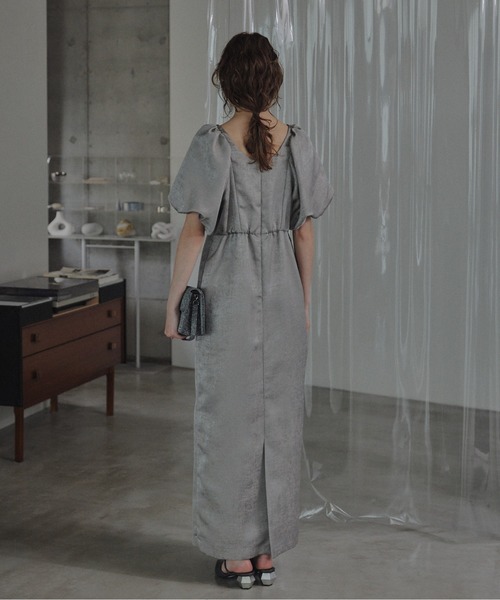 LE'RURE（リルアー）の「Jacquard puffsleeve dress（ドレス・レディース・ブラック/グレー・TALL/MEDIUM/SMALL）」の21枚目の写真
