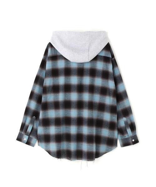 B'2nd(ビーセカンド)の「RENOVA/レノバ CUT SEAM HOODED SHIRTS(シャツ/ブラウス・メンズ・ブラック/ブルー/ベージュ・1/3)」の6枚目の写真
