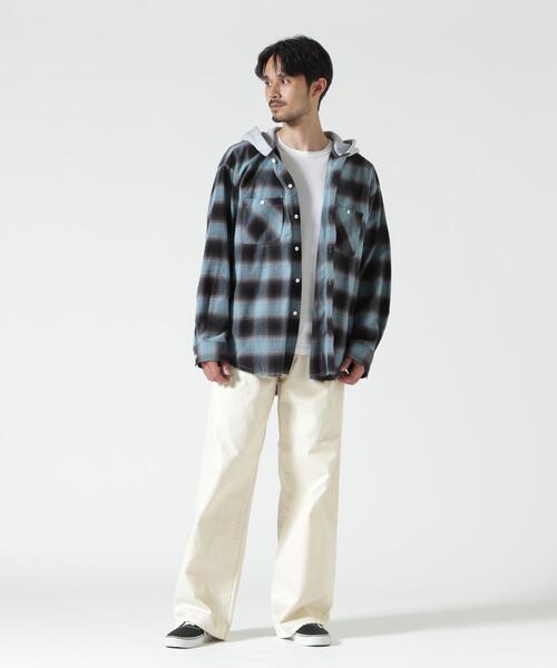 B'2nd（ビーセカンド）の「RENOVA/レノバ CUT SEAM HOODED SHIRTS（シャツ/ブラウス・メンズ・ブラック/ブルー/ベージュ・1/3）」の15枚目の写真