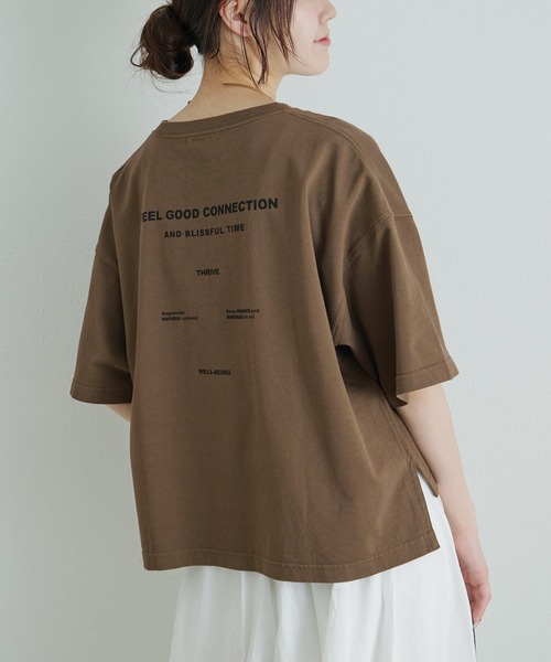 F&B】オーガニックコットン混ロゴTシャツ（Tシャツ/カットソー）｜FEEL