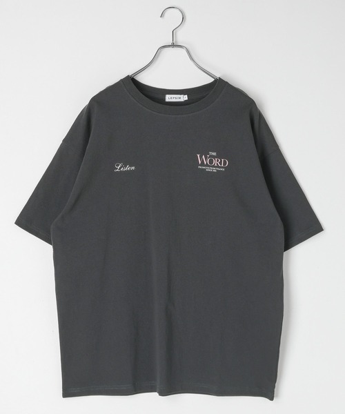 LEPSIM(レプシィム)の「箔プリントBIGT 670949(Tシャツ/カットソー・レディース・チャコールグレー/ナチュラル/オフホワイト/ライトグレー・FREE)」の14枚目の写真