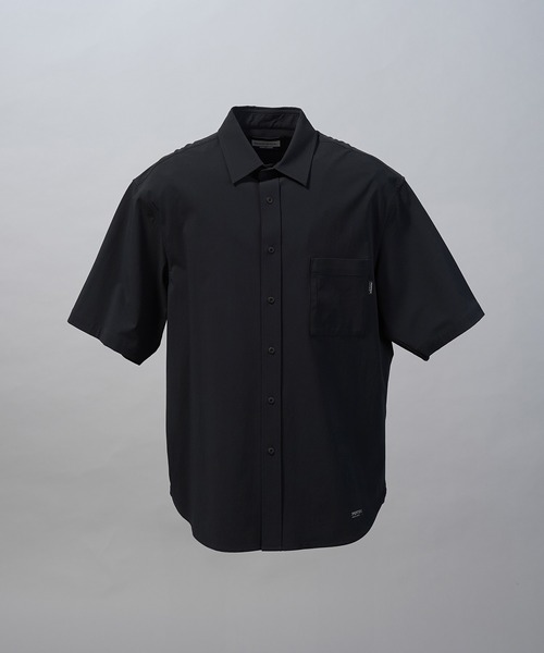 MAISON SPECIAL(メゾンスペシャル)の「《UNISEX》【PERTEX】Regular Collar Prime-Over Short Sleeve Shirt/【パーテックス】レギュラーカラープライムオーバーショートスリーブシャツ【MAISON SPECIAL/メゾンスペシャル】■セットアップ対応■(シャツ/ブラウス・メンズ・グレー/チャコールグレー/ブラック・0/1/2)」の22枚目の写真