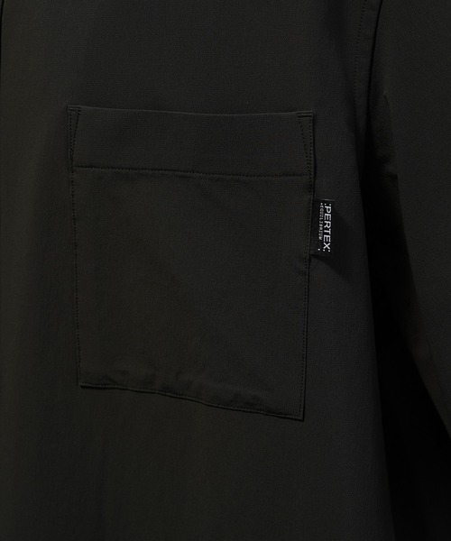 MAISON SPECIAL(メゾンスペシャル)の「《UNISEX》【PERTEX】Regular Collar Prime-Over Short Sleeve Shirt/【パーテックス】レギュラーカラープライムオーバーショートスリーブシャツ【MAISON SPECIAL/メゾンスペシャル】■セットアップ対応■(シャツ/ブラウス・メンズ・グレー/チャコールグレー/ブラック・0/1/2)」の6枚目の写真