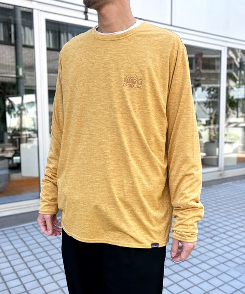 patagonia（パタゴニア）の「【Patagonia】パタゴニア M's L/S Cap Cool Daily Graphic Shirt グラフィック ロングスリーブ（Tシャツ/カットソー・メンズ・キャメル・S/M/L/XL）」の4枚目の写真