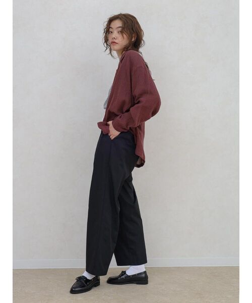 FIKA.(フィーカ)の「Linen cotton tailored jacket(テーラードジャケット・レディース・ブラック/ライトブルー/ベージュ/エンジ・MEDIUM)」の17枚目の写真