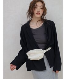 Linen cotton tailored jacket
