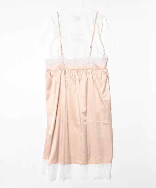 OKIRAKU（オキラク）の「(OKIRAKU×ROSEBUD)3WAY CAMI DRESS AND LOGO TEE SET（ワンピース・レディース・ブラック/ベージュ・ONE SIZE）」の6枚目の写真