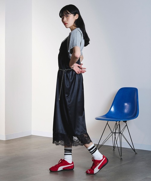 OKIRAKU（オキラク）の「(OKIRAKU×ROSEBUD)3WAY CAMI DRESS AND LOGO TEE SET（ワンピース・レディース・ブラック/ベージュ・ONE SIZE）」の13枚目の写真