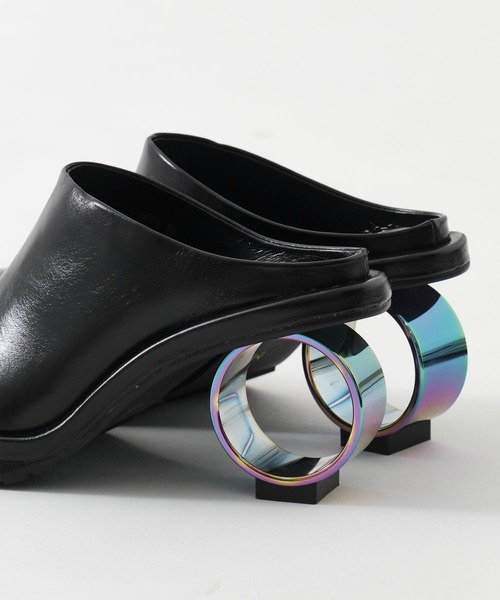 MANA(マナ)の「【MANA/マナ】 circle heel sandal/サークルヒールサンダル(サンダル・レディース・ブラック・40/39/38/37)」の8枚目の写真