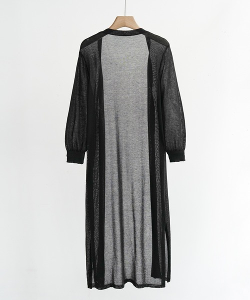 Forcement(フォースメント)の「軽やかな透け感で上品に決まる夏服シアーUVカットカーデ(カーディガン/ボレロ・レディース・ブラック/ホワイト/ベージュ・FREE)」の18枚目の写真