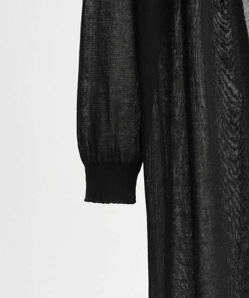 Forcement(フォースメント)の「軽やかな透け感で上品に決まる夏服シアーUVカットカーデ(カーディガン/ボレロ・レディース・ブラック/ホワイト/ベージュ・FREE)」の14枚目の写真