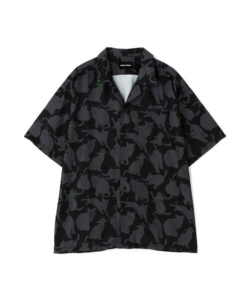 DANKE SCHON(ダンケシェーン)の「【WEB&DEPOT限定】DankeSchon/ダンケシェーン/CAT S/S SHIRTS(シャツ/ブラウス・レディース・ブラック・L/M/XL)」の1枚目の写真