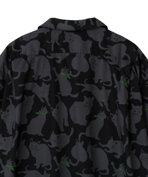 DANKE SCHON(ダンケシェーン)の「【WEB&DEPOT限定】DankeSchon/ダンケシェーン/CAT S/S SHIRTS(シャツ/ブラウス・レディース・ブラック・L/M/XL)」の6枚目の写真