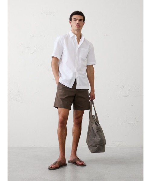 BANANA REPUBLIC FACTORY STORE(バナナリパブリック ファクトリーストア)の「BANANA REPUBLIC FACTORY STORE スタンダードフィット シアサッカーシャツ(シャツ/ブラウス・メンズ・ブルー/ネイビー/ホワイト/ホワイト系その他/ブルー系その他/ベージュ・M/S/XL/L)」の9枚目の写真