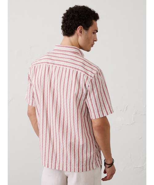 BANANA REPUBLIC FACTORY STORE(バナナリパブリック ファクトリーストア)の「BANANA REPUBLIC FACTORY STORE スタンダードフィット シアサッカーシャツ(シャツ/ブラウス・メンズ・ブルー/ネイビー/ホワイト/ホワイト系その他/ブルー系その他/ベージュ・M/S/XL/L)」の10枚目の写真