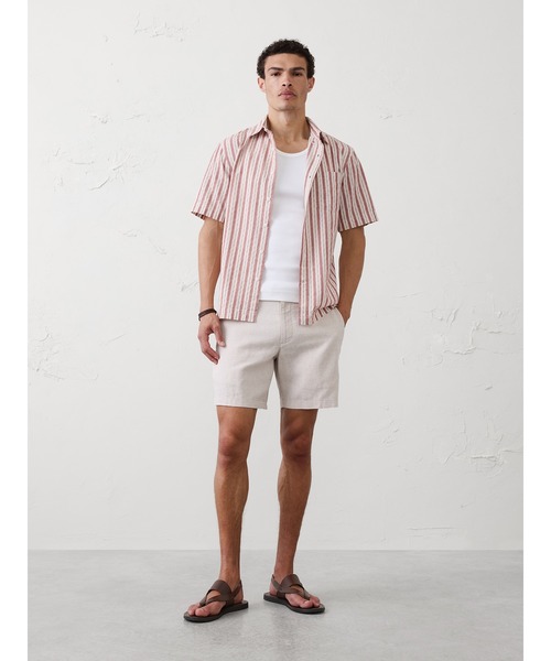 BANANA REPUBLIC FACTORY STORE(バナナリパブリック ファクトリーストア)の「BANANA REPUBLIC FACTORY STORE スタンダードフィット シアサッカーシャツ(シャツ/ブラウス・メンズ・ブルー/ネイビー/ホワイト/ホワイト系その他/ブルー系その他/ベージュ・M/S/XL/L)」の11枚目の写真