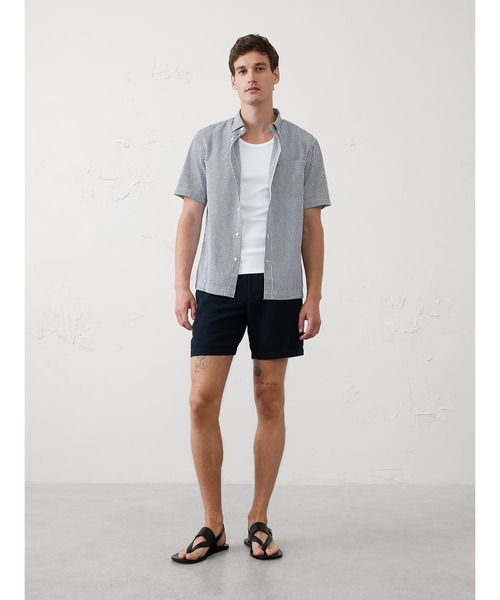 BANANA REPUBLIC FACTORY STORE(バナナリパブリック ファクトリーストア)の「BANANA REPUBLIC FACTORY STORE スタンダードフィット シアサッカーシャツ(シャツ/ブラウス・メンズ・ブルー/ネイビー/ホワイト/ホワイト系その他/ブルー系その他/ベージュ・M/S/XL/L)」の17枚目の写真