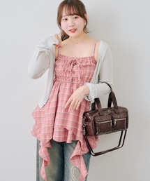 continuer de NICE CLAUP（コンティニューデナイスクラップ）の「レースアップキャミチュニック（シャツ/ブラウス）」