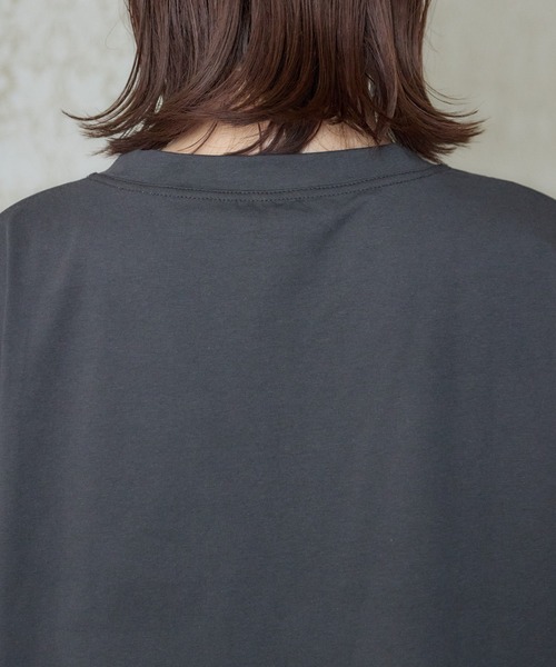 meeny miny(ミーニーマイニー)の「【メゾンテリア】ふわふわメレンゲワンちゃんTシャツ(Tシャツ/カットソー・レディース・グレイッシュベージュ/チャコールグレー/ホワイト・S-M/M-L)」の8枚目の写真