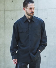 MR.OLIVE | T/R POWDER CLOTH / SERVICEMAN SHIRT /M263106(シャツ/ブラウス)