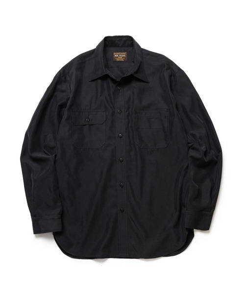 MR.OLIVE(ミスターオリーブ)の「T/R POWDER CLOTH / SERVICEMAN SHIRT /M263106(シャツ/ブラウス・メンズ・ブラック/ブラウン・SMALL/LARGE/MEDIUM)」の9枚目の写真