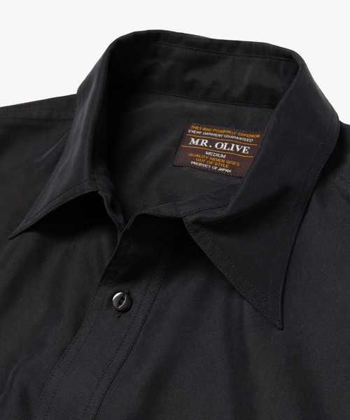 MR.OLIVE(ミスターオリーブ)の「T/R POWDER CLOTH / SERVICEMAN SHIRT /M263106(シャツ/ブラウス・メンズ・ブラック/ブラウン・SMALL/LARGE/MEDIUM)」の12枚目の写真
