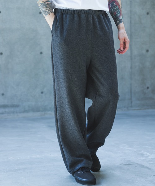 MR.OLIVE(ミスターオリーブ)の「SUPER HEAT JERSEY / WIDE STRAIGHT EASY KNIT PANTS /M263137(スウェットパンツ・メンズ・ブラウン/チャコール/ブラック・MEDIUM/LARGE)」の4枚目の写真