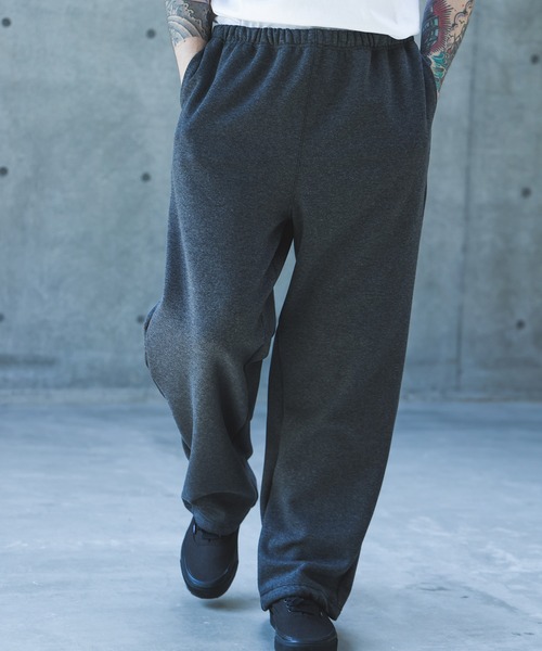 MR.OLIVE(ミスターオリーブ)の「SUPER HEAT JERSEY / WIDE STRAIGHT EASY KNIT PANTS /M263137(スウェットパンツ・メンズ・ブラウン/チャコール/ブラック・MEDIUM/LARGE)」の6枚目の写真