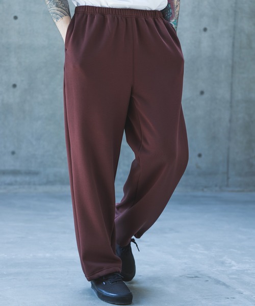 MR.OLIVE(ミスターオリーブ)の「SUPER HEAT JERSEY / WIDE STRAIGHT EASY KNIT PANTS /M263137(スウェットパンツ・メンズ・ブラウン/チャコール/ブラック・MEDIUM/LARGE)」の8枚目の写真