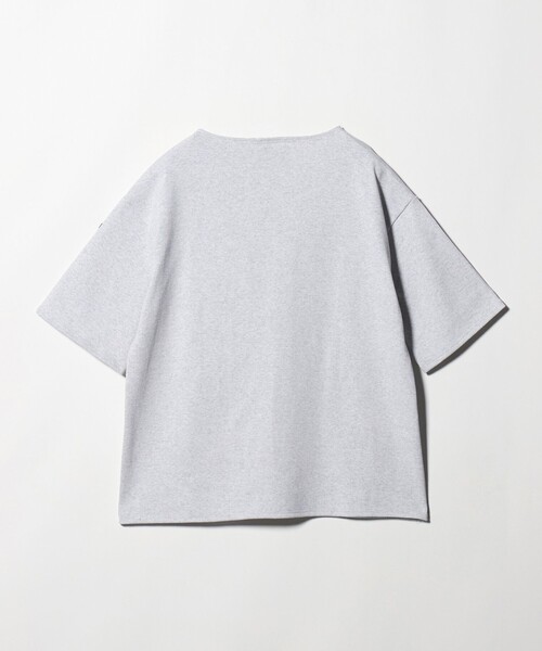 SAINT JAMES(セントジェームス)の「<SAINT JAMES>OUESSANT LOOSE/ルーズ ドロップ Tシャツ(Tシャツ/カットソー・メンズ・ライトグレー/ブラック・5/6/4)」の3枚目の写真