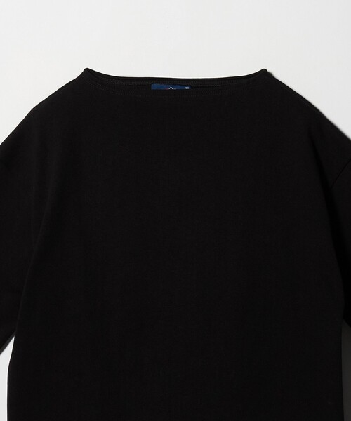 SAINT JAMES(セントジェームス)の「<SAINT JAMES>OUESSANT LOOSE/ルーズ ドロップ Tシャツ(Tシャツ/カットソー・メンズ・ライトグレー/ブラック・5/6/4)」の8枚目の写真