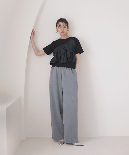 LIAN(リアン)の「アシメビスチェドッキングトップス(Tシャツ/カットソー・レディース・ブラック/グレー/オフホワイト・FREE)」の13枚目の写真