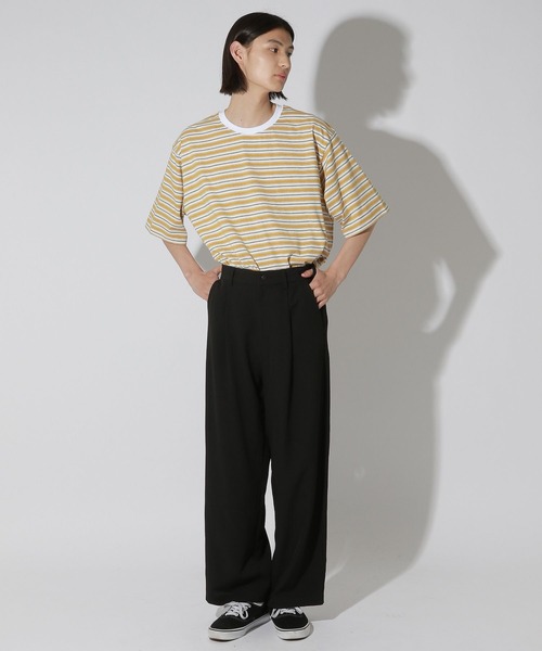 LAKOLE(ラコレ)の「マルチボーダーTEE / 805957(Tシャツ/カットソー・メンズ・ブラウン/イエロー/ブルー・MEDIUM/LARGE)」の9枚目の写真