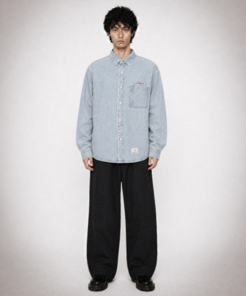 STIGMA(スティグマ)の「WASHED BELT CURVED PANTS BLACK(その他パンツ・メンズ・その他・MEDIUM/LARGE/X-LARGE)」の2枚目の写真