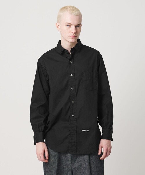 Hombre Nino（オンブレニーニョ）の「＜Hombre Nino＞ ROUND COLLAR SHIRT/シャツ（シャツ/ブラウス・メンズ・ホワイト/ライトブルー/ブラック・L/M）」の4枚目の写真