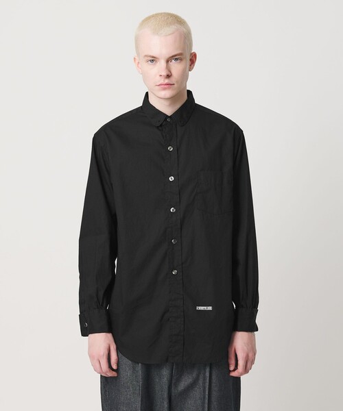 Hombre Nino（オンブレニーニョ）の「＜Hombre Nino＞ ROUND COLLAR SHIRT/シャツ（シャツ/ブラウス・メンズ・ホワイト/ライトブルー/ブラック・L/M）」の6枚目の写真
