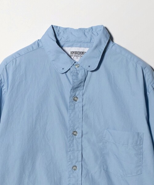 Hombre Nino（オンブレニーニョ）の「＜Hombre Nino＞ ROUND COLLAR SHIRT/シャツ（シャツ/ブラウス・メンズ・ホワイト/ライトブルー/ブラック・L/M）」の10枚目の写真