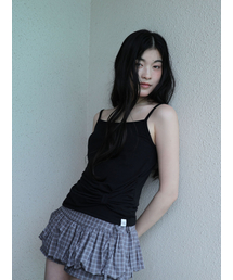 RIBBON SLEEVELESS(BLACK)