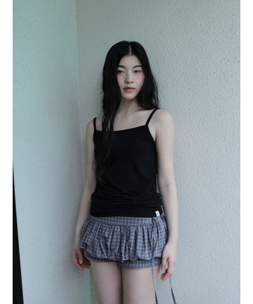 UGLY SHADOW（アグリーシャドウ）の「RIBBON SLEEVELESS(BLACK)（Tシャツ/カットソー・レディース・その他・FREE）」の2枚目の写真